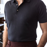 Polo Manica Corta Navy BLU