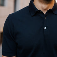 Polo Manica Corta Navy BLU