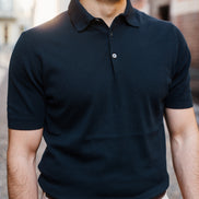 Polo Manica Corta Navy BLU