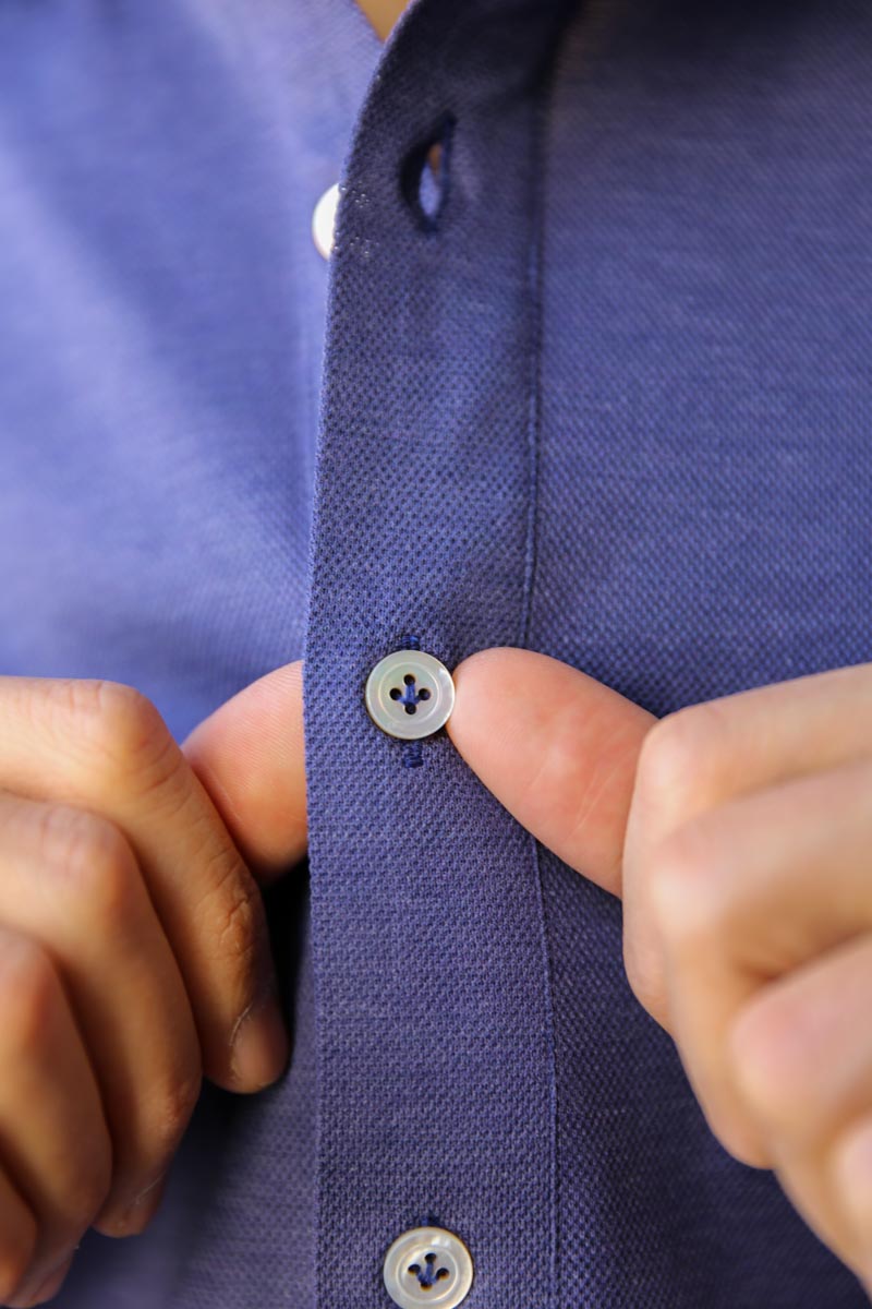 Polo Manica Lunga BLU