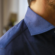 Polo Manica Lunga BLU