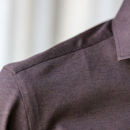 Polo Manica Lunga MARRONE
