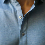 Polo Manica Lunga AZZURRO