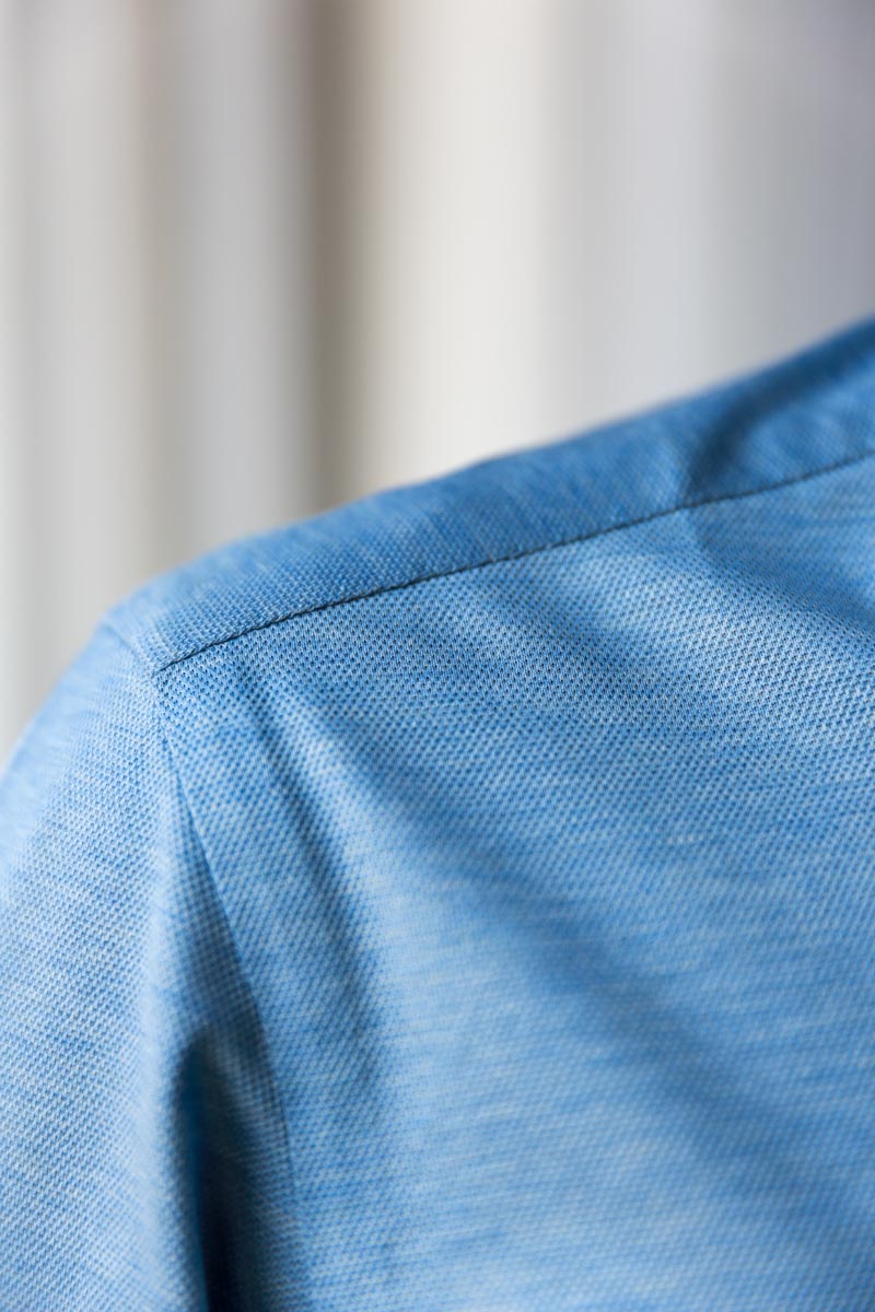 Polo Manica Lunga AZZURRO