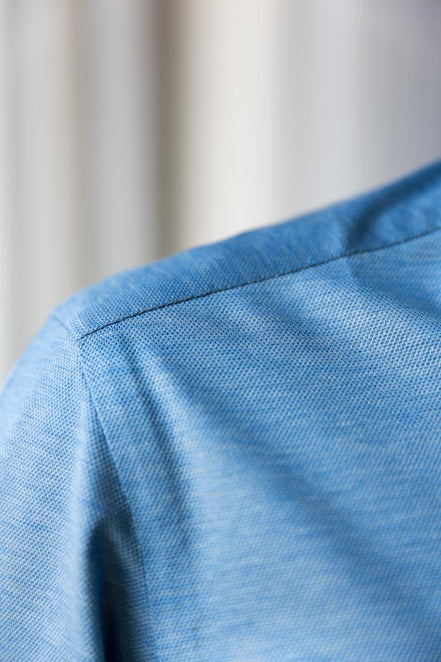 Polo Manica Lunga AZZURRO